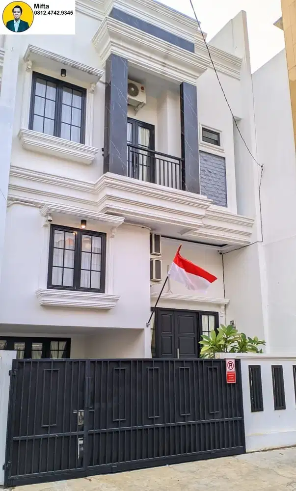 338. Disewakan Rumah 3 Lantai Full Furnish di Rawa Bambu Pasar Minggu Jakarta Selatan bisa untuk kantor