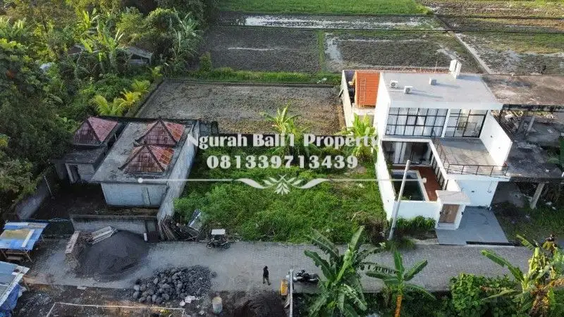 Dijual Tanah Murah Luas 250 m2 View Sawah Kawasan Villa di Singapadu