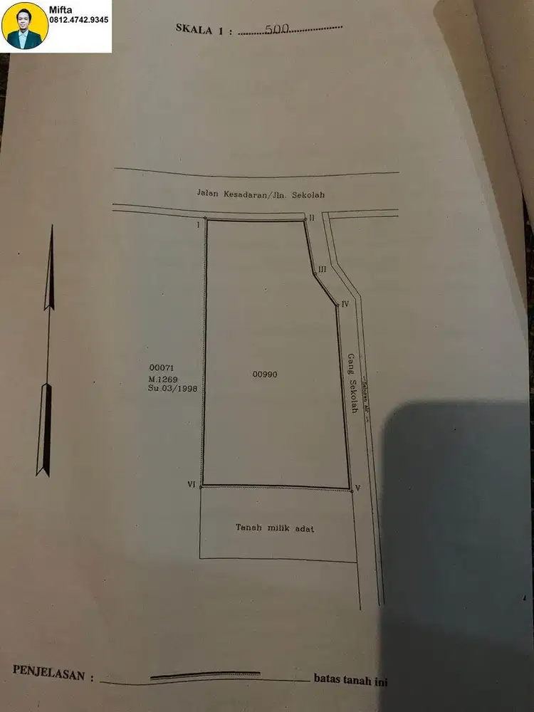159. DIJUAL TANAH STRATEGIS DI ULUJAMI PESANGGRAHAN JAKARTA SELATAN