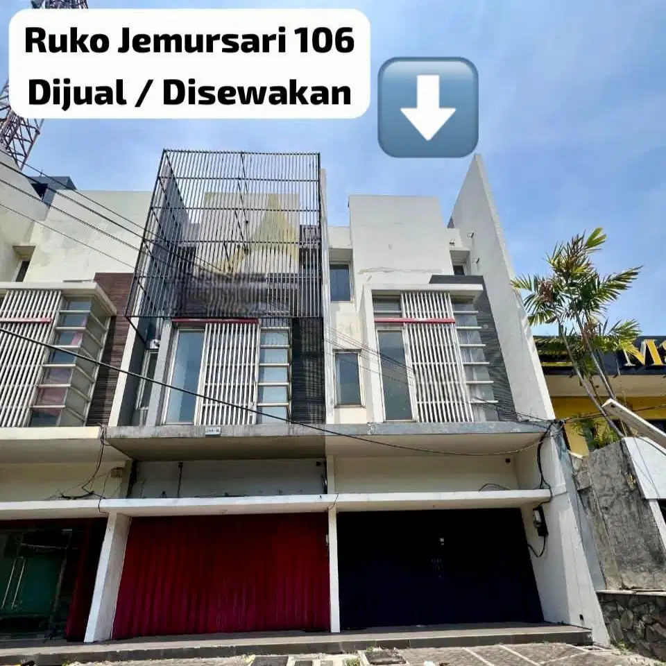 Ruko di Nol Raya Jemursari, dekat Marina, Royal Plaza, TOL, A.Yani