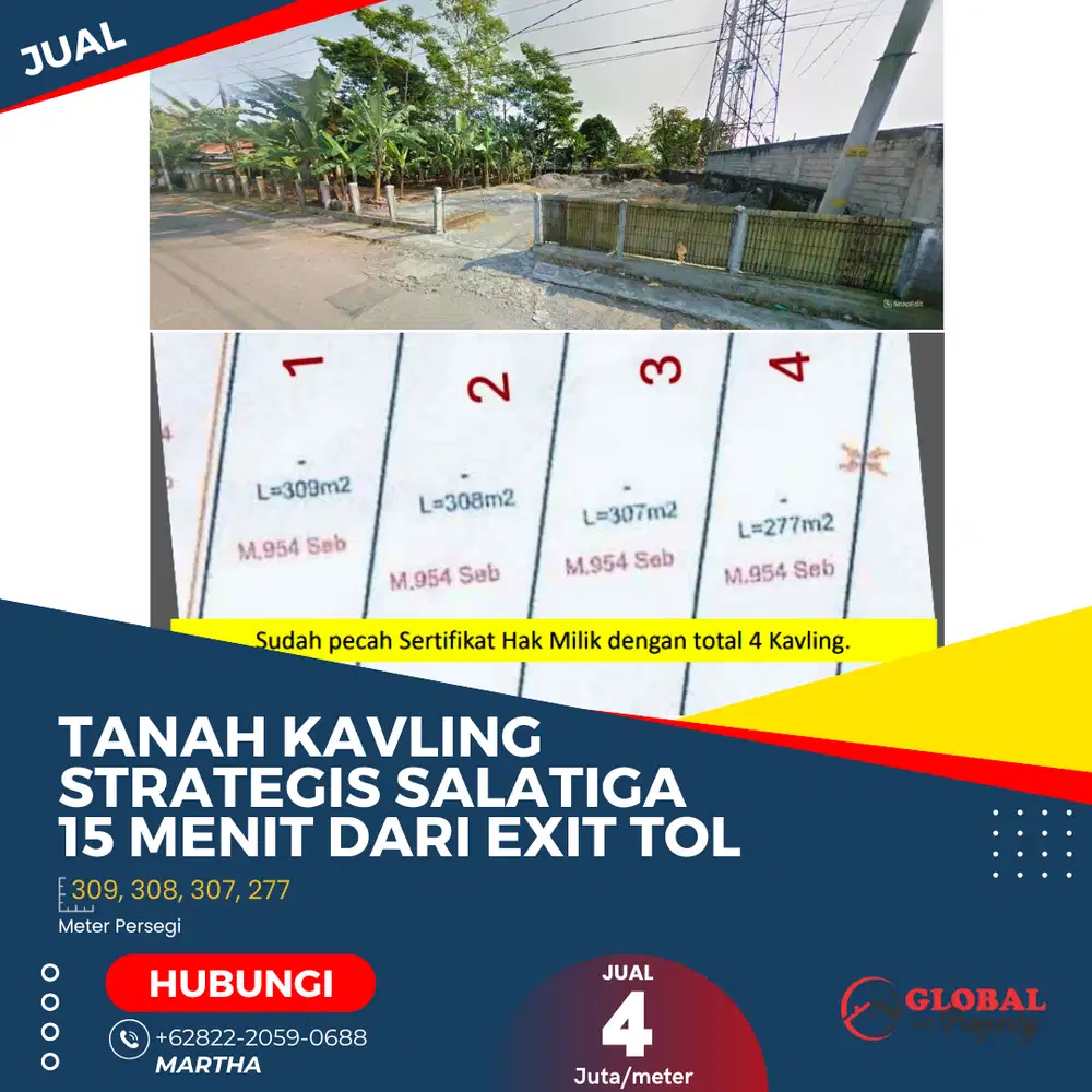 Tanah Strategis Gendongan Salatiga
