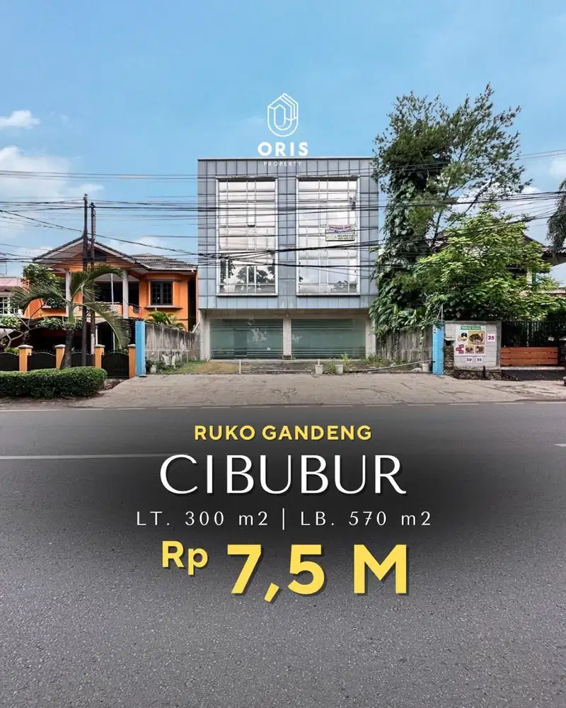 For Sale Ruko Gandeng 3 Lantai, Jalan Raya, Dekat Pintu Tol