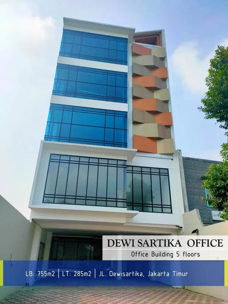 Gedung Baru Cawang Jl Dewi Sartika 5 Lantai hadap Barat