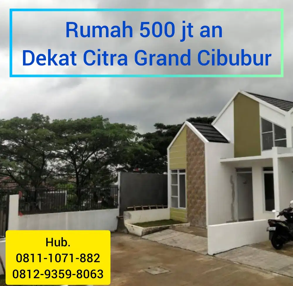 Rumah Murah Siap Huni Dekat Citra Grand Cibubur Tapos Depok, Dekat dengan Pintu Tol