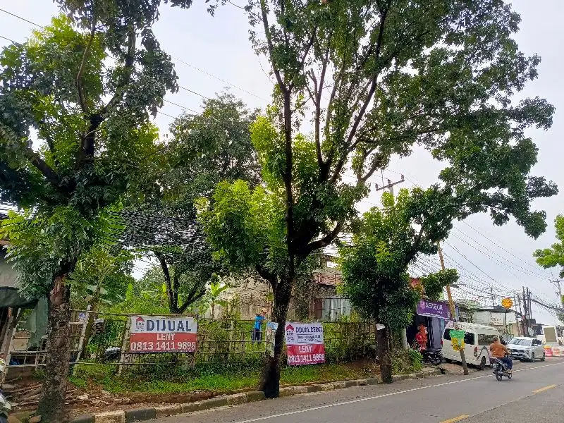 Dijual Tanah Pinggir Tol ha NJOP  lokasi strategis di jl Raya Sawangan