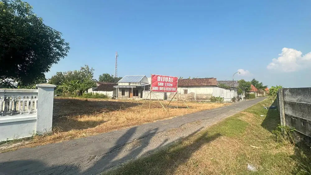 Kav strategis 1112m2 blk stasiun KA Magetan Barat 15mnt ke kota madiun