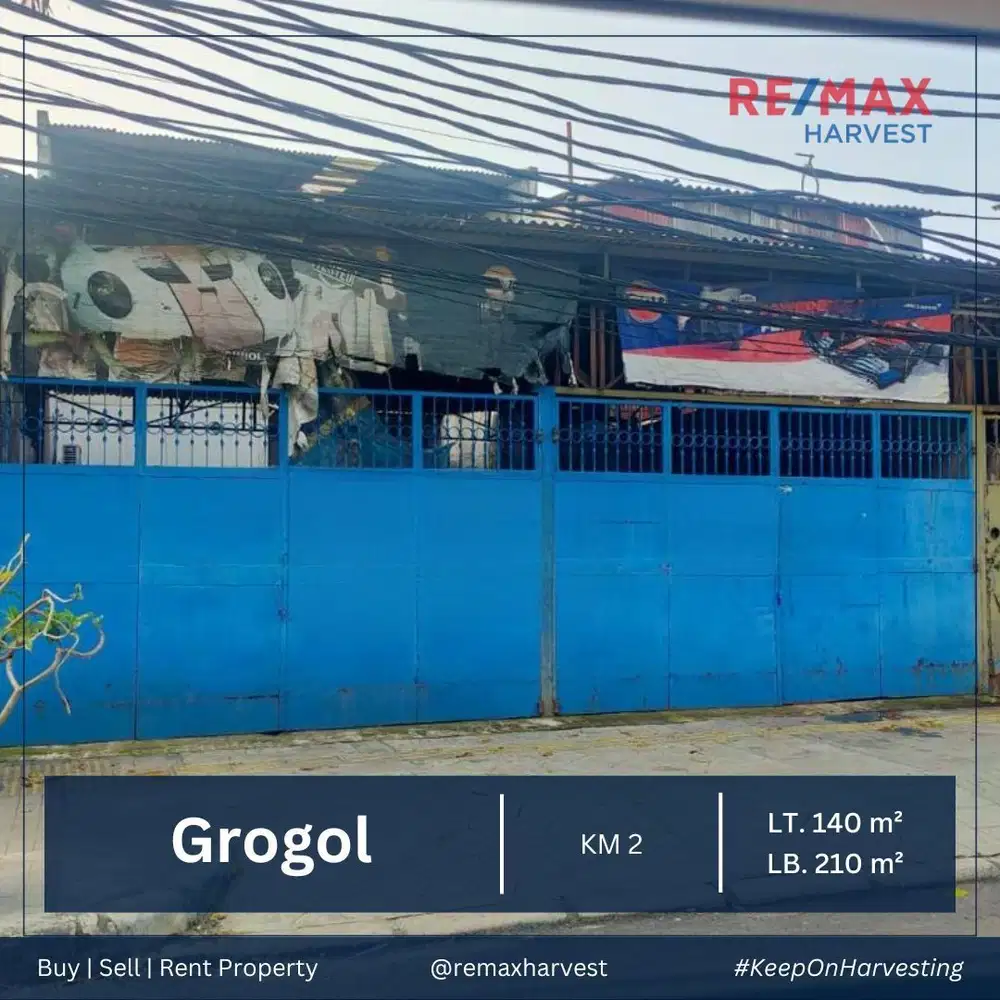 DISEWAKAN TEMPAT USAHA LOKASI STRATEGIS LEBAR 7 METER GROGOL JKT BARAT