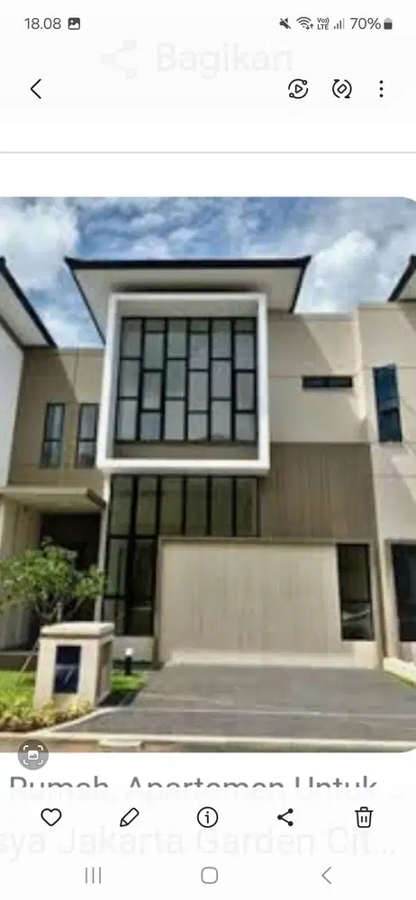 Dijual rumah siap huni Asya  Jakarta Garden City Jakarta timur