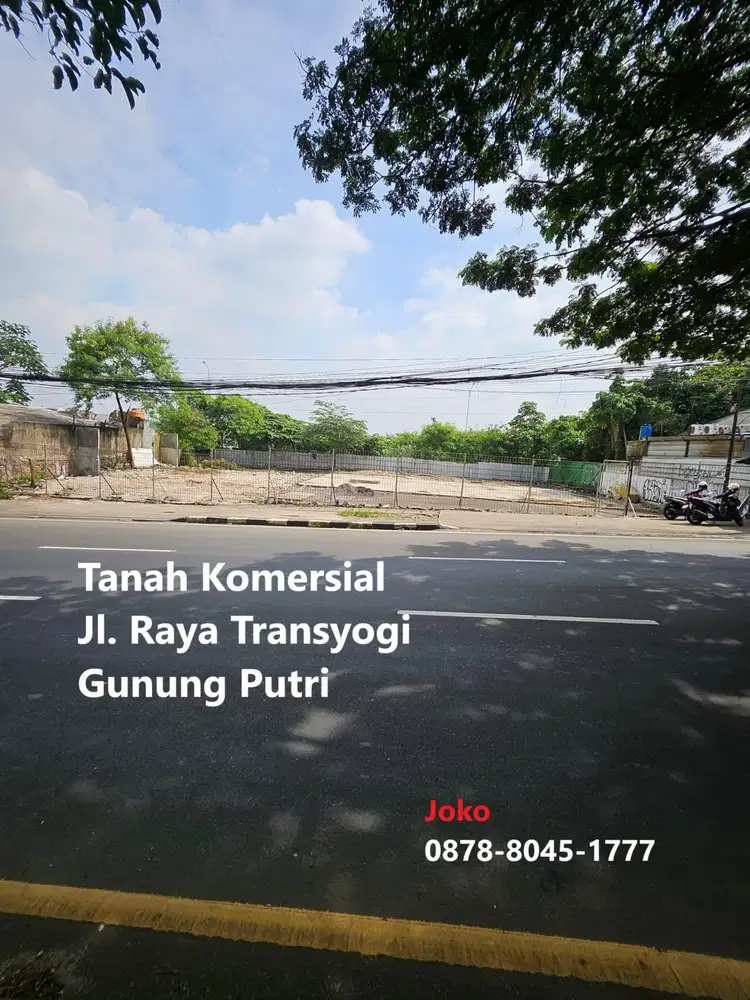 Kavling Komersial Harga BAWAH NJOP Jl. Raya Alternatif, Cibubur
