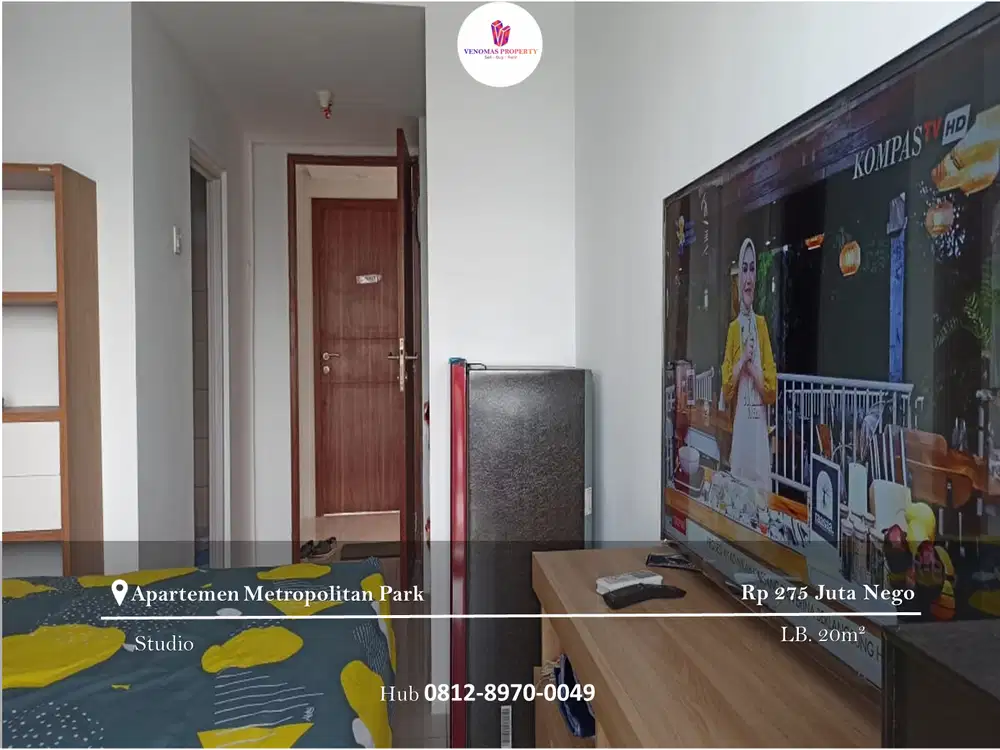 Dijual Apartement Metropolitan Park Type Studio Low Floor