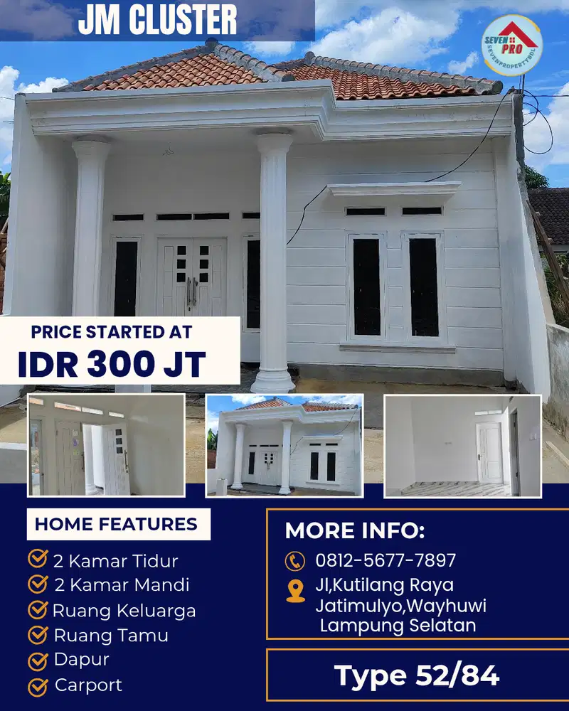 RUMAH CLUSTER MURAH DEKAT RS AIRAN RAYA