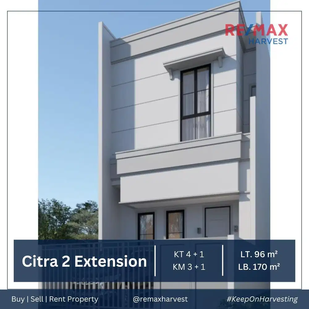 BARU !! RUMAH 4 KAMAR, LEBAR 6 METER DI CITRA 2  EXTENSION, JAKBAR