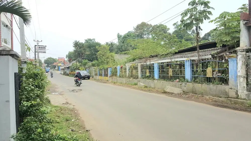 Tanah Pinggir Jalan raya Leuwiliang Bogor untuk komersil