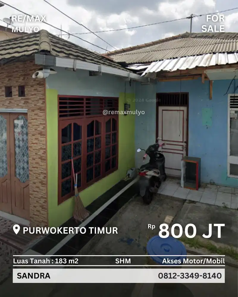 Dijual Tanah Pusat Kota Bonus Bangunan, Area Purwokerto Timur