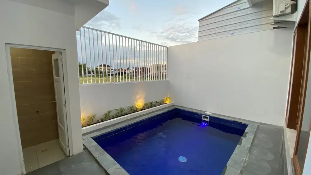 Villa cantik furnished  view sawah kerobokan badung bali