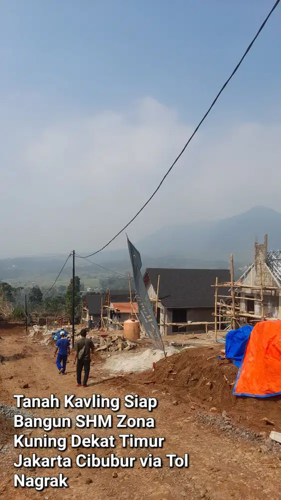 Jual Tanah Kavling Zona Kuning Bisa Bangun Permanen SHM Dekat Jakarta