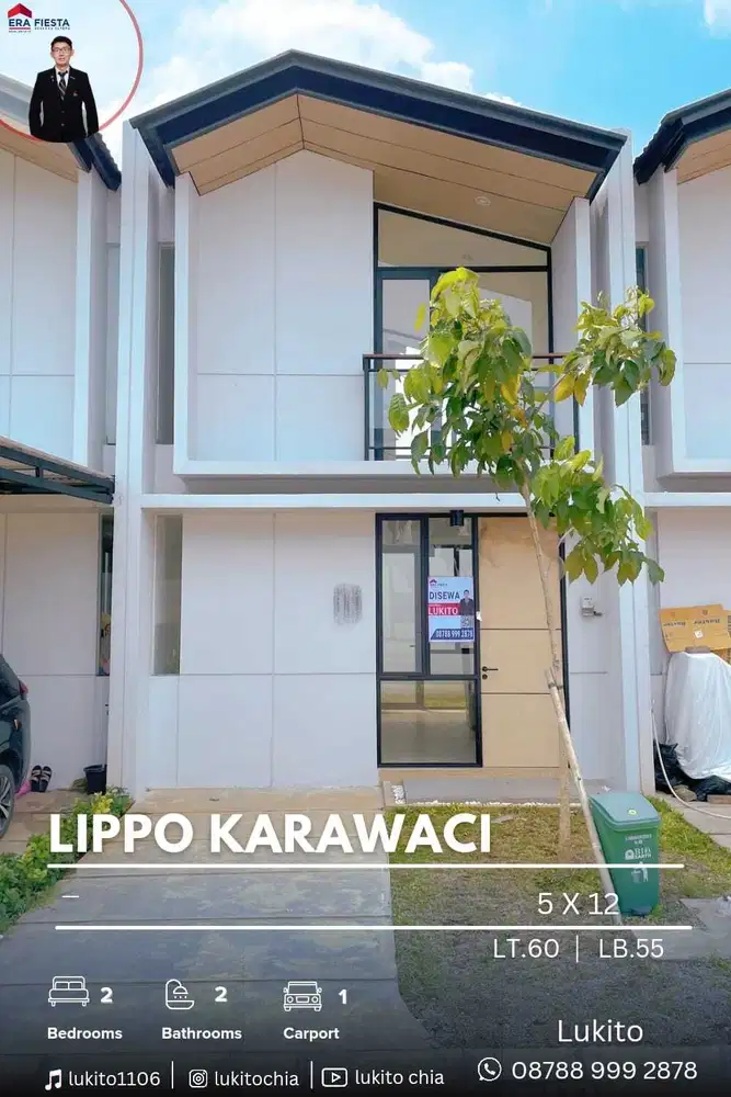 Disewakan Rumah Baru Rapi Terawat Siap Huni di Cendana Lippo Karawaci