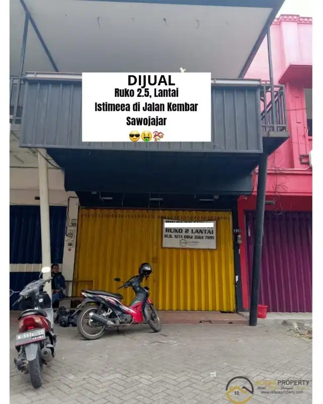 Ruko 2.5Lt Jalan Kembar Danau Kerinci Sawojajar Malang Semi Furnished