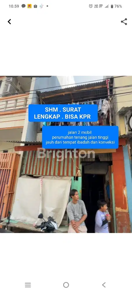 Rumah jual murah hitung tanah aja di Pademangan Timur JakUt