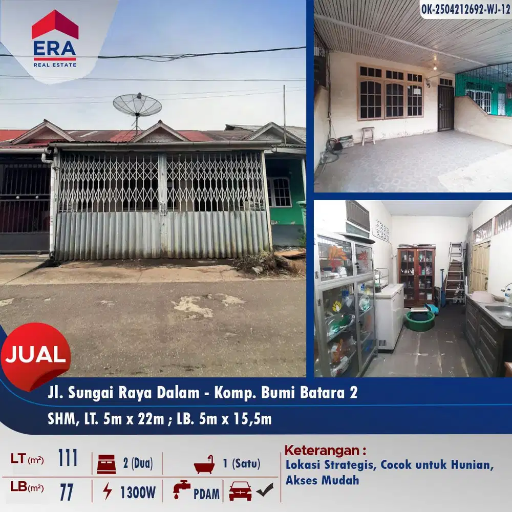 Dijual rumah di Serdam Komp. Bumi Batara II