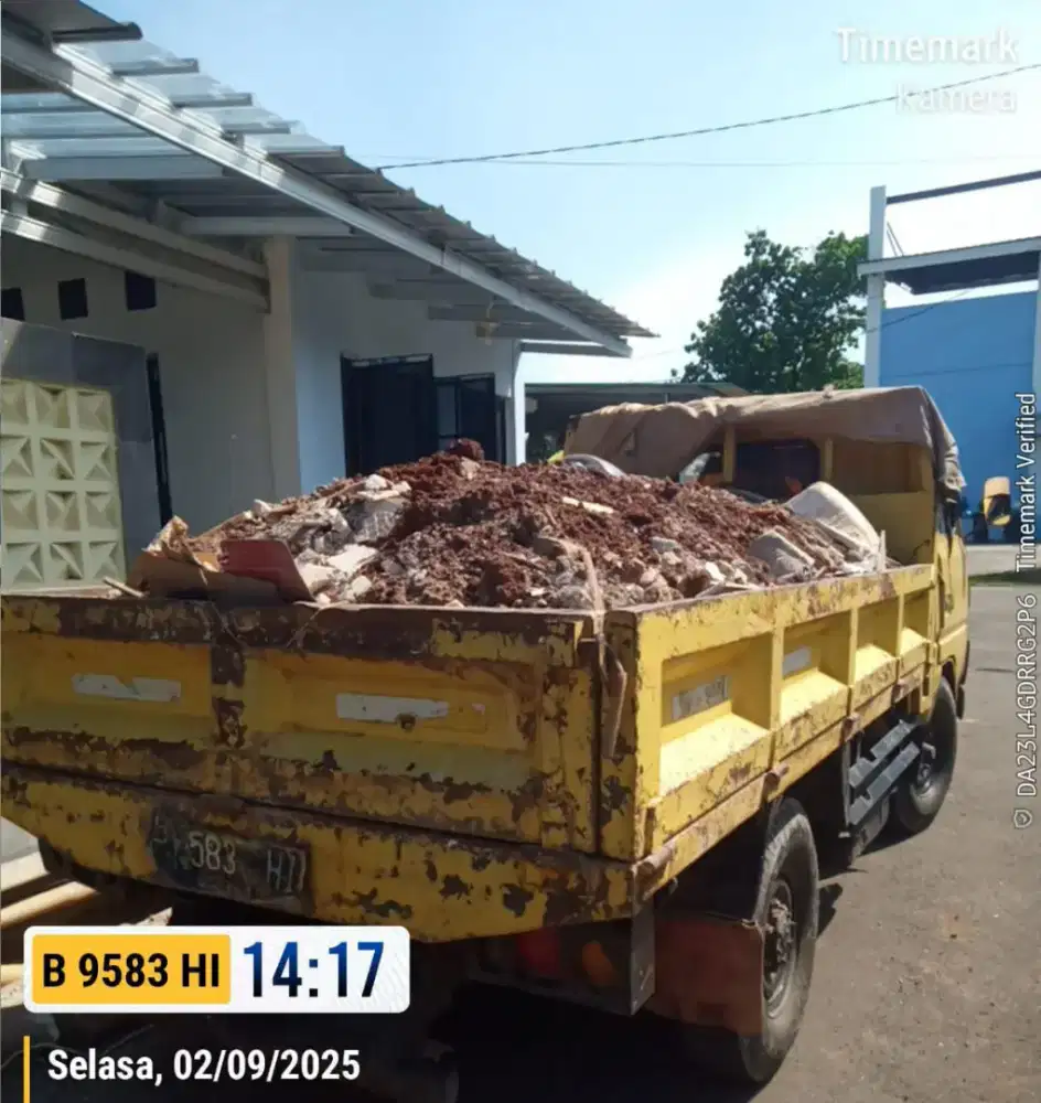 Jasa buang puing sampah proyek paling murah dan jual urugan