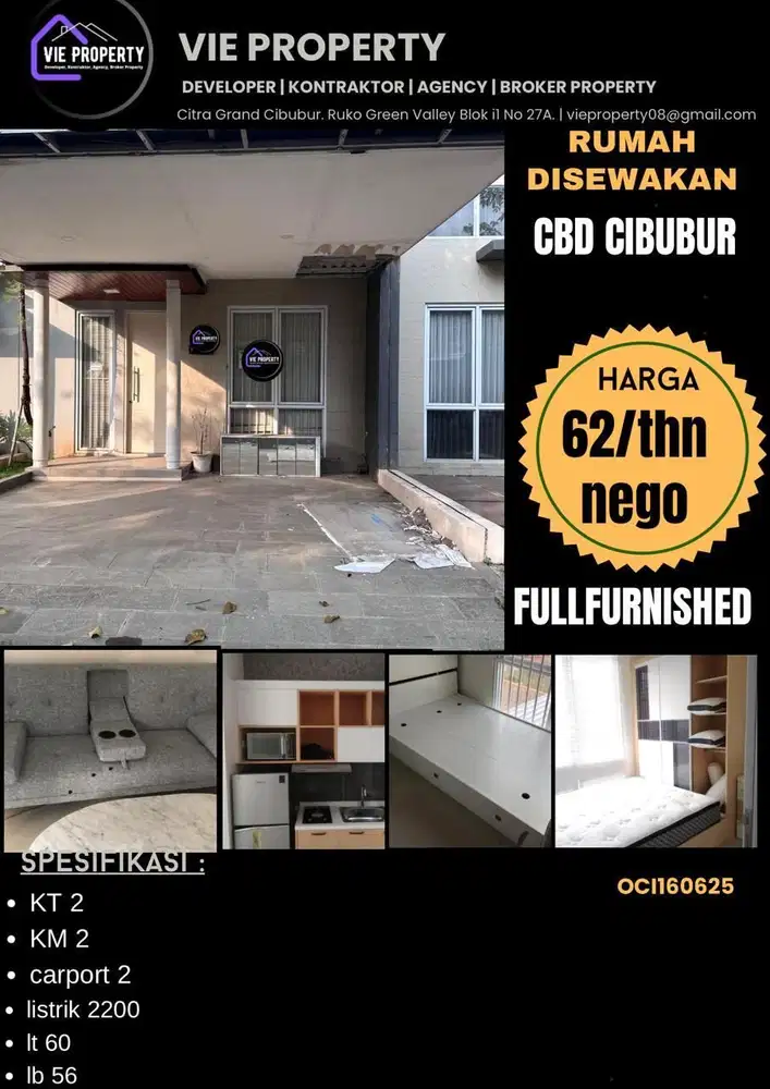 Rumah siap huni di CBD Cibubur