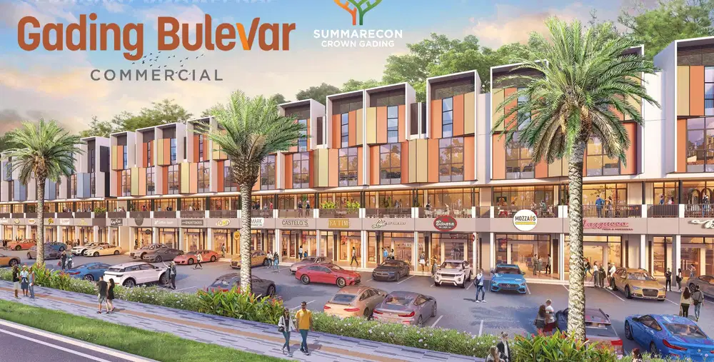 Ruko Brand New Gading Bulevar Commercial di boulevard utama SGC