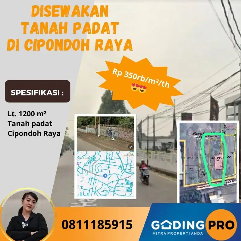 Tanah Padat Di Jl. KH. Hasyim Ashari Cipondoh Raya Tangerang