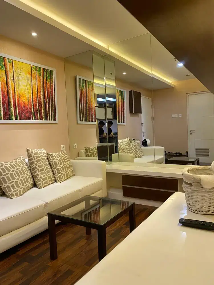 DELUXE sewa Bulanan Apartermen 2 BR Modif Jadi 1 BR Di Sentul City