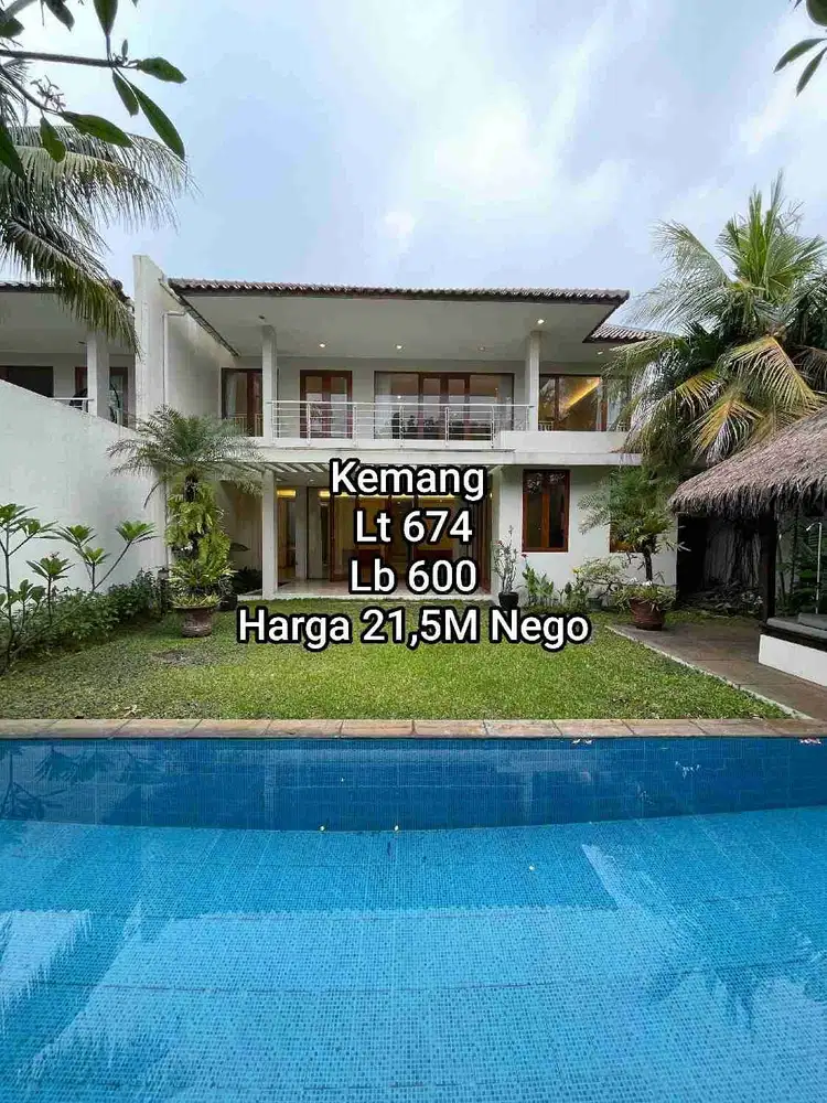 Jual Rumah Private Pool di Kemang Jakarta Selatan