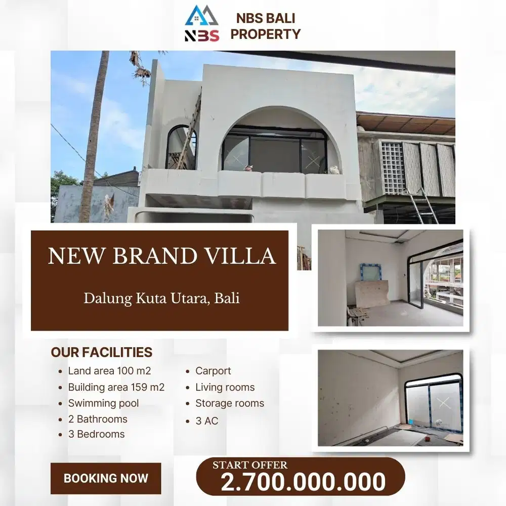 FOR SALE BRAND NEW MODERN VILLA MEDITERANEAN 2ND FLOOR AT DALUNG