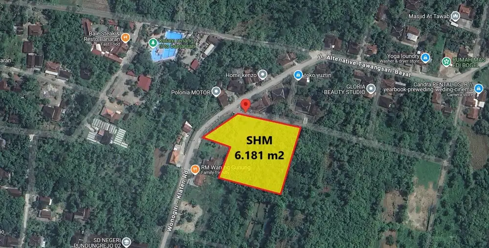 Tanah Tawangsari Sukaharjo Jawa Tengah