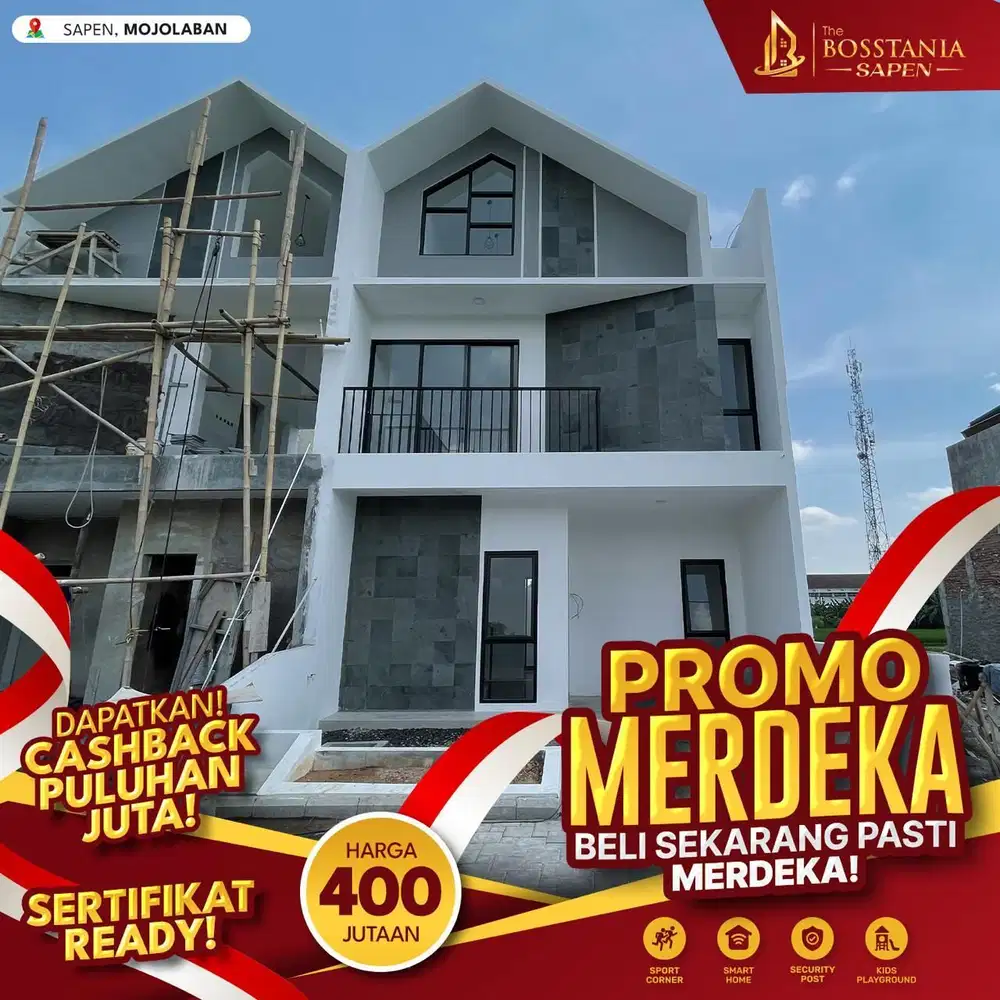 Cashback Puluhan Juta! Rumah 2 Lantai Full Smart Home