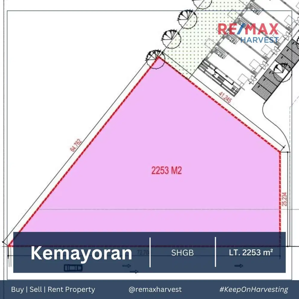 TANAH/KAVLING 2000 METER LEBIH, STRATEGIS DI KEMAYORAN - JAKPUS
