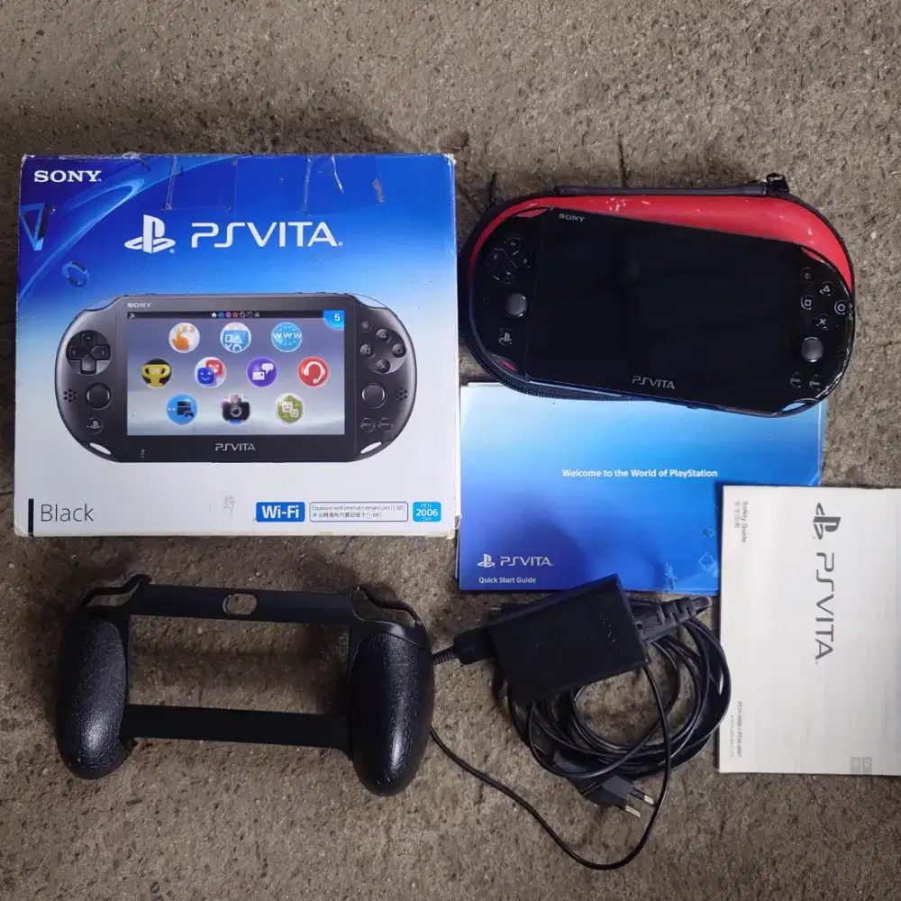 PS VITA SLIM BLACK 64GB FULL GAMES Lengkap