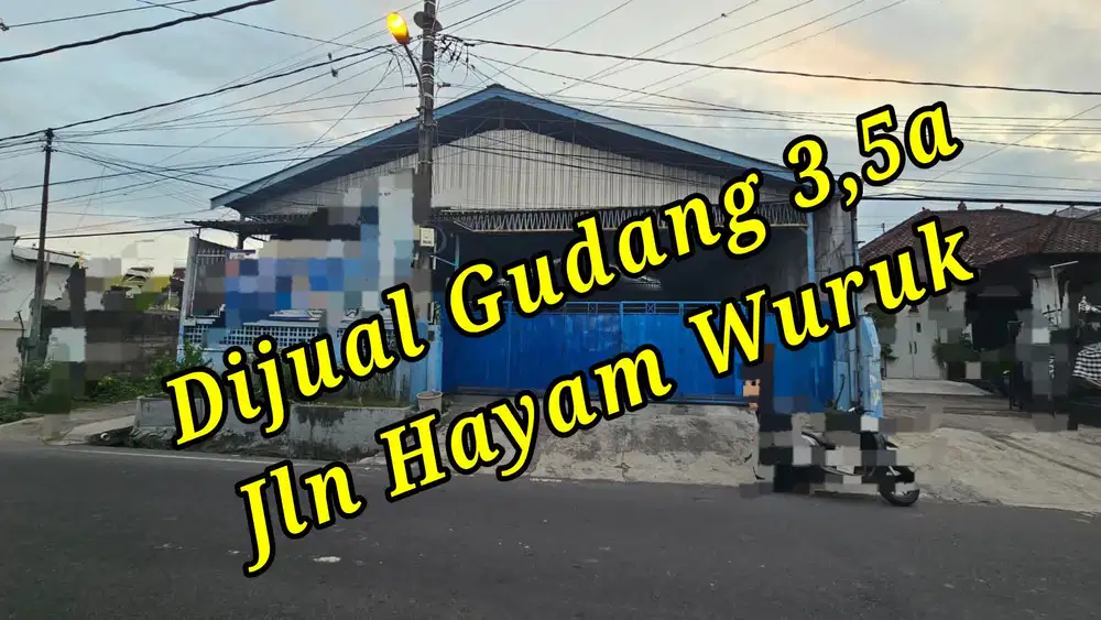 Dijual Gudang 3,5a di area Jln Hayam Wuruk Denpasar Timur Bali