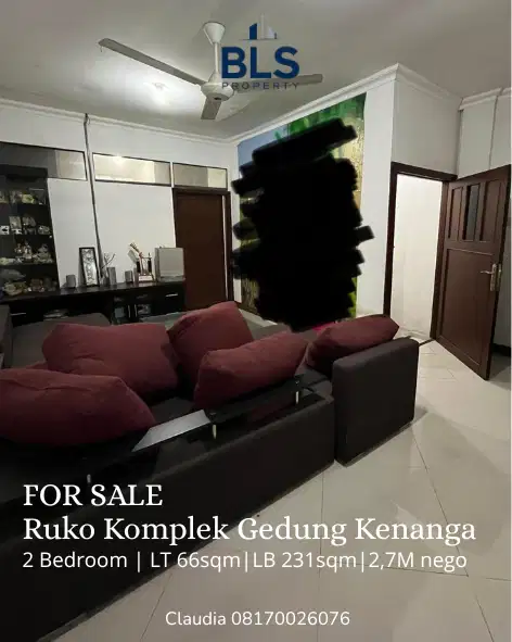 FOR SALE Ruko Komplek Gedung Kenanga Cocok Untuk Kantor