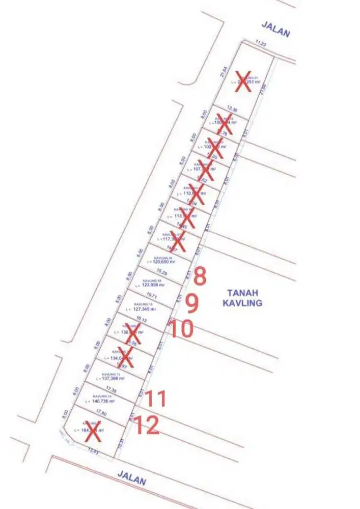 Tinggal 5 Kavling Lagi,Tanah Strategis Tepi Jalan Gawanan Clmadu