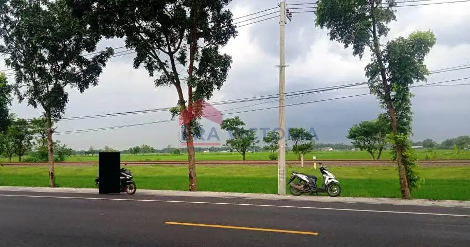 Tanah Poros Jalan Raya Sukomoro Nganjuk Akses Surabaya Madiun