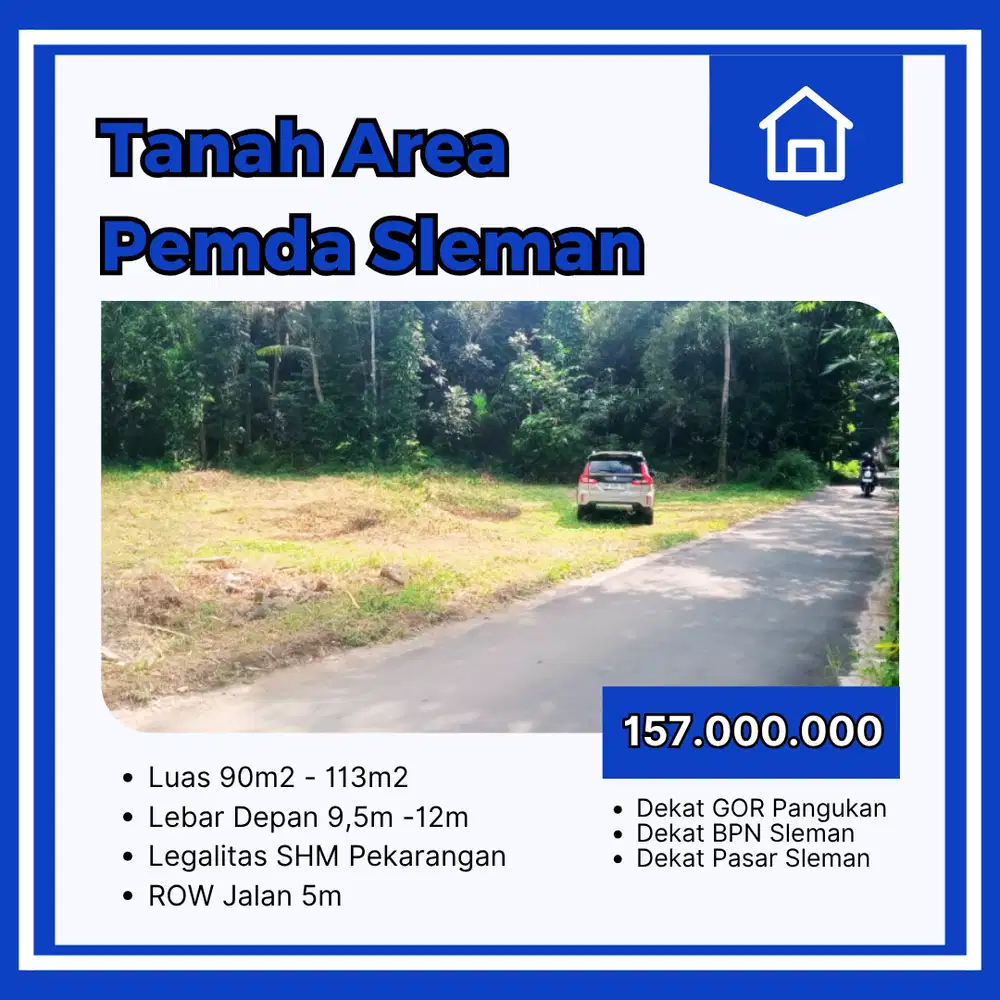 Dijual Tanah Promo 158 Juta Dekat Pemda Sleman