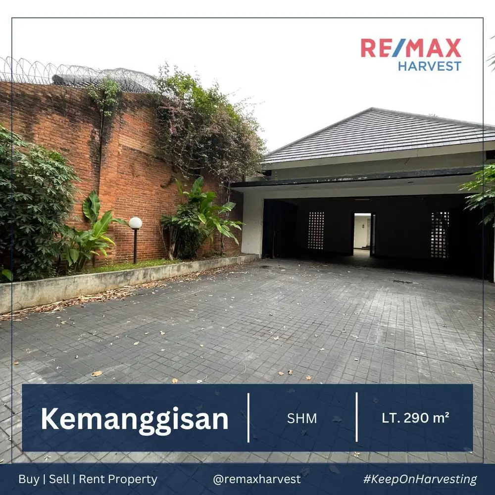 LANGKA & JARANG ADA !! TANAH SEHARGA NJOP PLUS BANGUNAN DI KEMANGGISAN