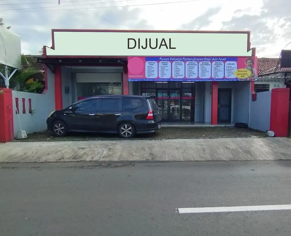 Jual murah BU Ruko komersil strategis dekat pasar PonPurwokerto