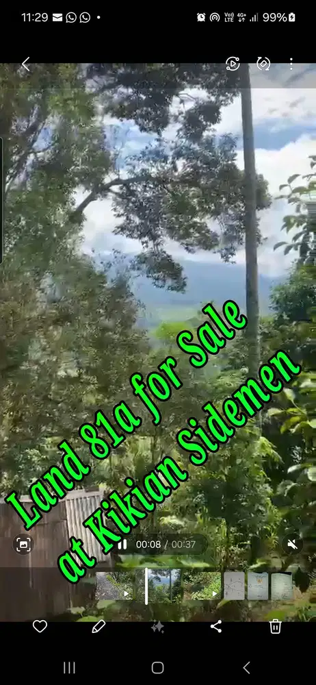 Land 81a for Sale at Kikian Sidemen Traditional Village Bali