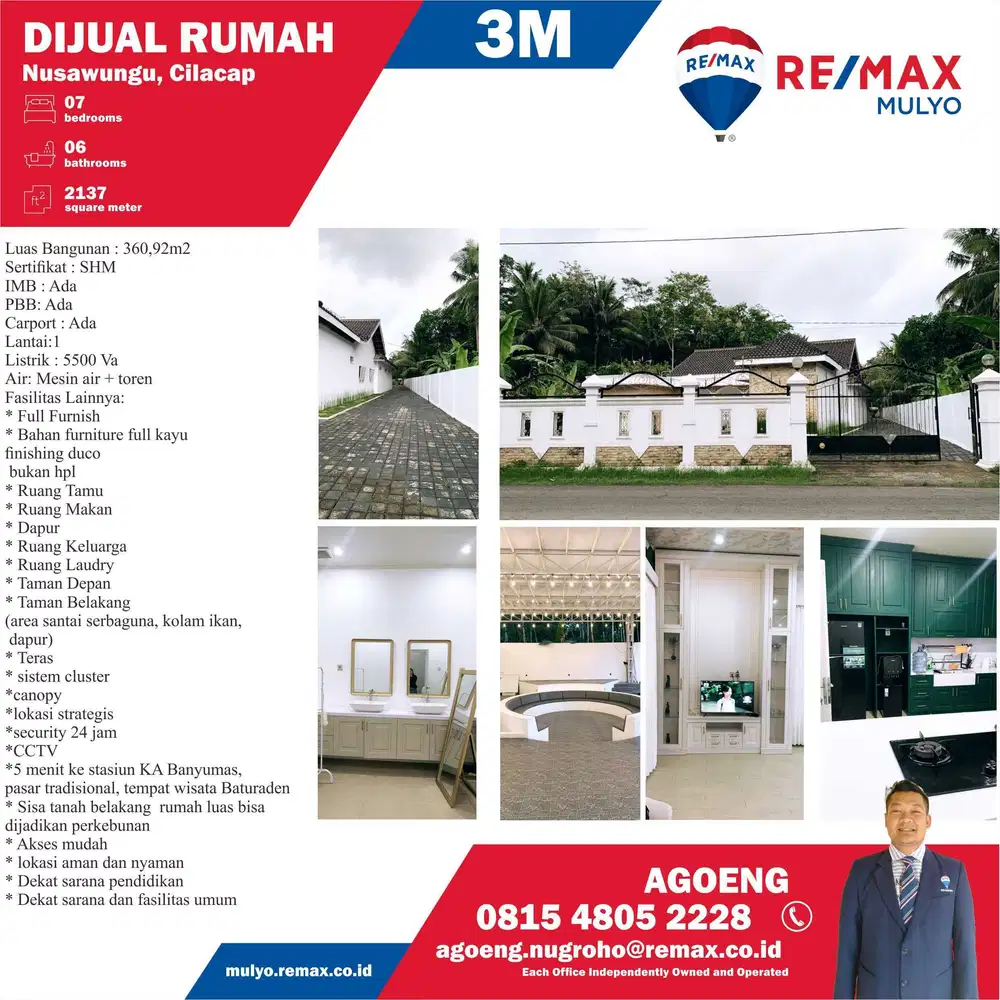 Dijual Rumah Sudah Full Furnish Area Nusawungu