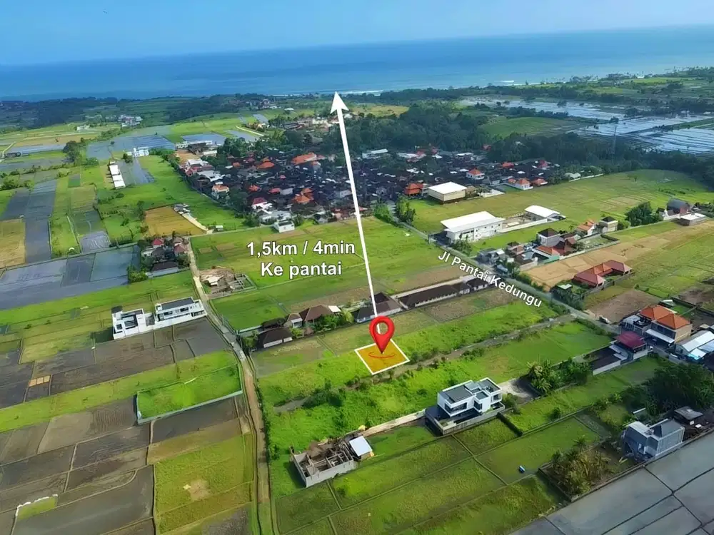 Dijual sebidang tanah di kawasan pantai Kedungu, Tabanan Bali