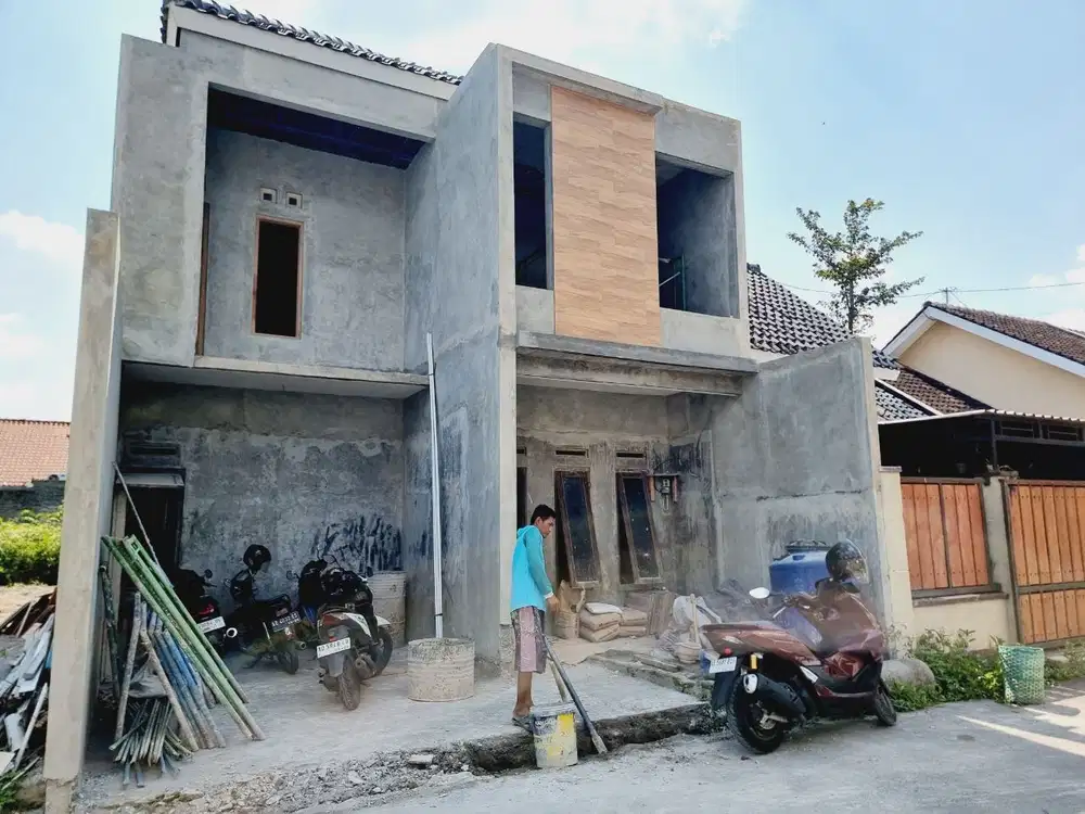 Rumah Cantik 2Lt Gress Proses Finishing di Perumahan Area Gentan