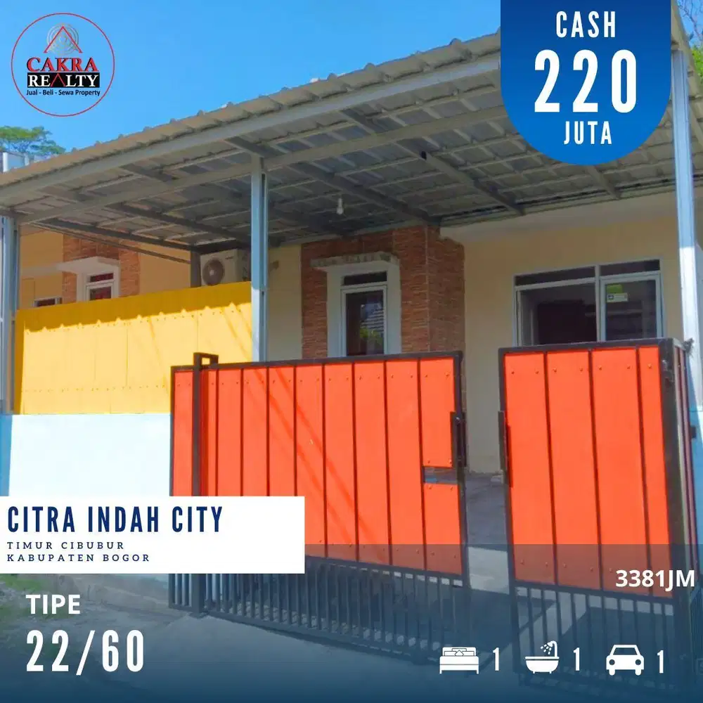 Dijual rumah dicitra indah city bogor rumah murah siap huni