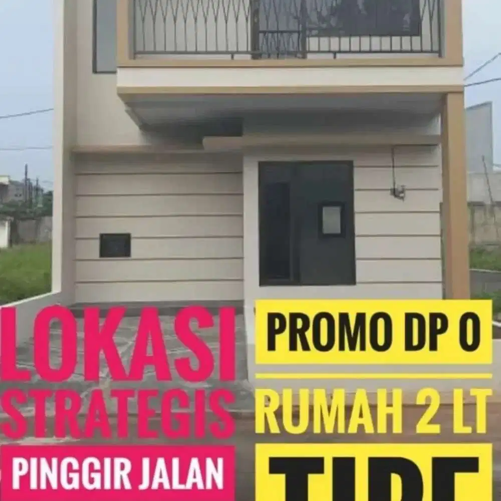 Di jual Murah rumah  Siap Huni 2 Lantai deket Tol Dan Stasiun