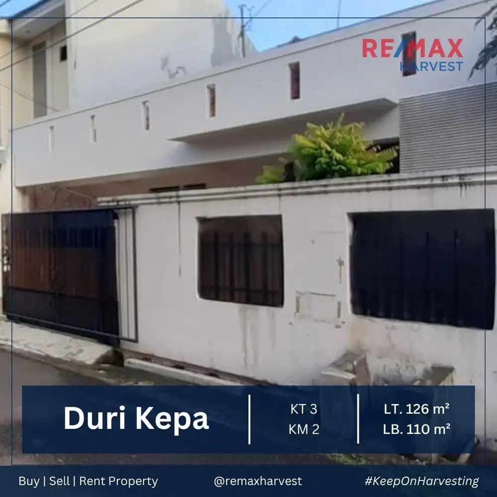 Disewakan Murah Rumah Tinggal siap Huni di Duri Kepa