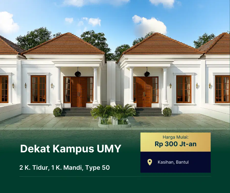 Dekat Kampus UMY, Dijual Rumah Murah Bantul